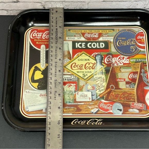 Coca Cola Through The Years By Sandra E Porter 1990 Vintage Serving Tray - Picture 16 of 16